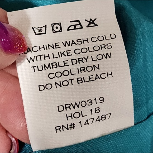 Draper James teal and blue Cutout Floral Aline Dress Size 2 new!! - Picture 8 of 11